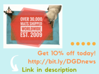 woof speak dog doormat