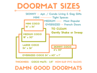 The Bridge of Death- Favorite Color OLDE lettering Nerdy doormat