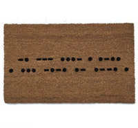 morse code Knock joke warning escape room Welcome doormat geek nerd outdoor eco