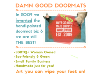 Custom Personalized last name doormat