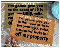 Keister off my property -Home Alone 2 doormat
