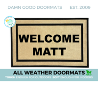 all weather Welcome Matt doormat