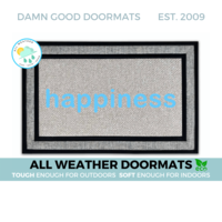 zen  happiness doormat