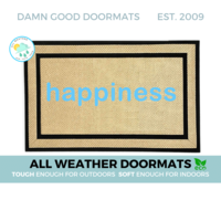 zen  happiness doormat