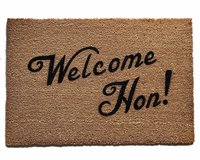 Welcome Hon Baltimore maryland coir door mat
