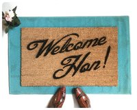 Welcome Hon Baltimore door mat