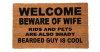 EVERYONE cool funny door mat