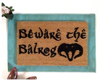 Beware the Balrog Tolkien doormat.