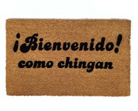 bienvenido como chingan outdoor coir damngood doormat