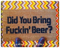 Bring fuckin beer, funny rude doormat