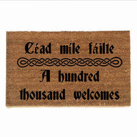 Irish welcome doormat