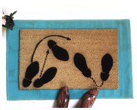 cute 1950's dancing feet doormat