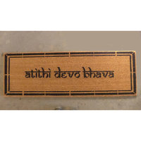 Hindu atithi devo bhava Guests are God Welcome Yoga mat