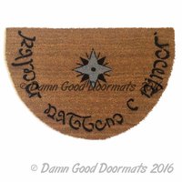 LOTR Tolkien  -Speak, Friend, and Enter- doormat