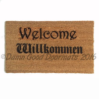 NEW olde english German door mat Willkommen doormat