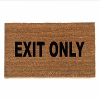 EXIT ONLY doormat