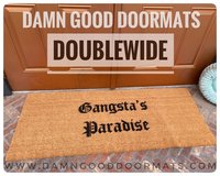 Gangsta's Paradise coolio rap fan gift damn good doormat