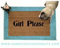 Girl Please funny GAY PRIDE  go away doormat