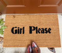 Girl Please funny GAY PRIDE  go away doormat