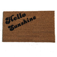 Cute hello sunshine coir doormat