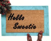 Hello Sweetie DR. WHO River's Song Kiss doormat