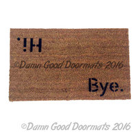 Hi Bye BLOCK doormat