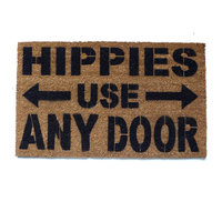 Hippies use any door funny doormat