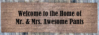 double wide patio AWESOME Welcome to the Home of Mr. & Mrs. AWESOME Pants doorma