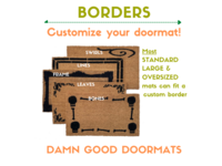 Custom Personalized last name doormat