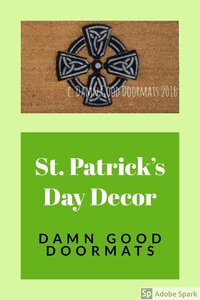 Celtic Cross Irish knot work doormat