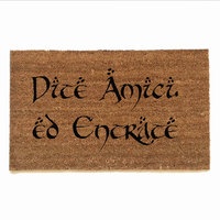 Dite amici' ed entrate italian LOTR Tolkien  -Speak, Friend, and Enter- doormat