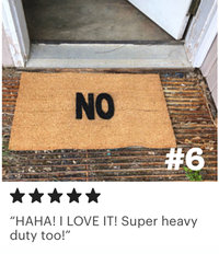 NO go away doormat
