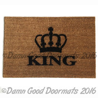The King crown royal doormat