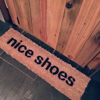 ONE LINE nice shoes doormat