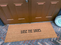 Lose the shoes™ funny clean house damn good doormat gift for her