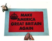 Make America Great Britain Again funny anglophile gift doormat