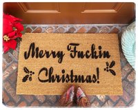 Merry Fuckin Christmas™ funny F Bomb  rude doormat