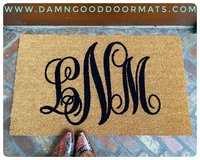 Monogram custom personalized doormat