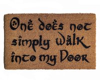 Walk into MY DOOR MORDOR, funny JRR Tolkien nerd doormat