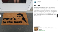 Party's in the back™ redneck MULLET doormat