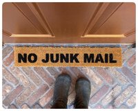no junk mail door mat porch sign gift for him funny doormat