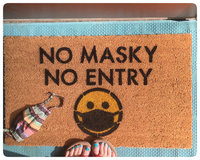 Mask Up! doormat