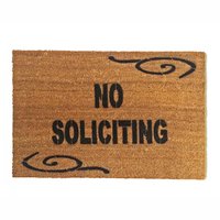 NO SOLICITING funny, rude doormat