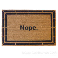 Nope. funny rude doormat
