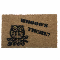 OWL Whooo's There outdoor coir doormat