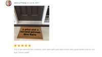 5 star review Pilot and a normal person live here, funny doormat