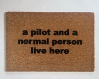 CODER and a normal person live here, funny nerd doormat