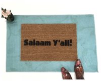 Salaam Y'all, funny southern Muslim doormat