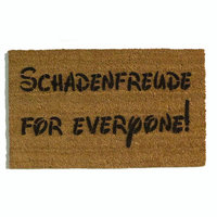 Schadenfreude for everyone!™ funny pleasure of pain doormat German