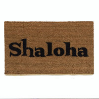 SHALOHA! jewish Hawaiian Shalom aloha funny Damn Good Doormat